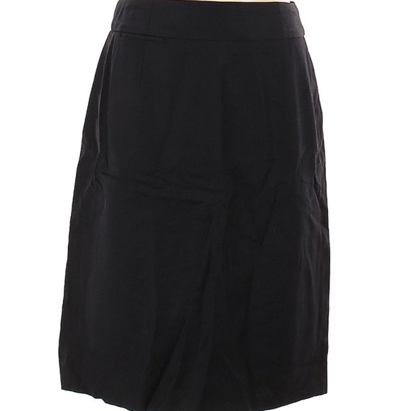 J. Crew 100% Wool Black Pencil Skirt sz 4 - Picture 1 of 6
